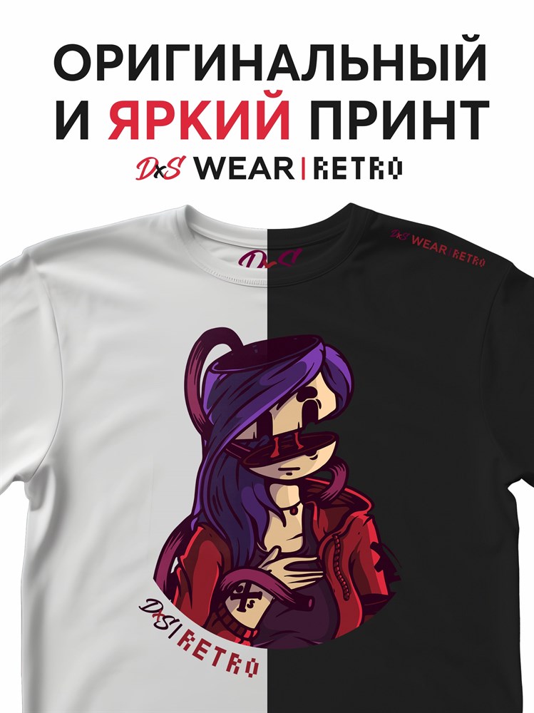 Футболка черная с коротким рук. DXS WEAR - RETRO RED (100%хлопок) tmh-67Pkhv60yJXgZTxFk1 - фото 10021 Футболка черная с коротким рук. DXS WEAR - RETRO RED (100%хлопок) tmh-67Pkhv60yJXgZTxFk1 - фото 10021