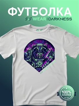 Футболка белая с коротким рук. DXS WEAR - DARKNESS WARHAMMER (100%хлопок) 13zzEm2whJ0XzysKnBDqm2 - фото 10124