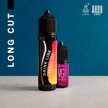 Ароматизатор DARK X SIZE Drink Line ON ICE - "Peach Tea" (Черный чай с персиком и холодком) (LONG CUT) agZs55SSgojU2vF3qmgck0 - фото 12976