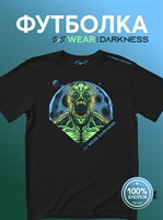 Футболка черная с коротким рук. DXS WEAR - DARKNESS BEAST (100%хлопок) k4VnfP8MgzB7KTAFacCOU2