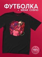 Футболка черная с коротким рук. DXS WEAR - COSMO ALONE (100%хлопок) 9mTt8MIrhShGdpOQH9B8h2