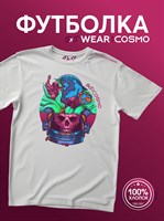 Футболка белая с коротким рук. DXS WEAR - COSMO SPLASH (100%хлопок) JvohAbGtguE6p7zNxagmq3