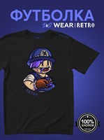 Футболка черная с коротким рук. DXS WEAR - RETRO COP (100%хлопок) pE6XLMJNiQ3F4IWvybj2y0