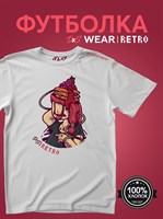 Футболка белая с коротким рук. DXS WEAR - RETRO BLINK (100%хлопок) Z3w4A095g8ePSBik1xYIq1
