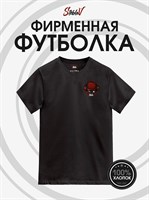 Футболка черная с коротким рук. DXS WEAR - Блогеры Стеблов лого (100%хлопок) GRCYpMnshceyRg0IEG8yD2