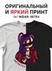 Футболка черная с коротким рук. DXS WEAR - RETRO RED (100%хлопок) tmh-67Pkhv60yJXgZTxFk1 - фото 10021