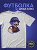 Футболка белая с коротким рук. DXS WEAR - RETRO COP (100%хлопок) gO9sIpJSiPZETZxUvf62A1 - фото 10092